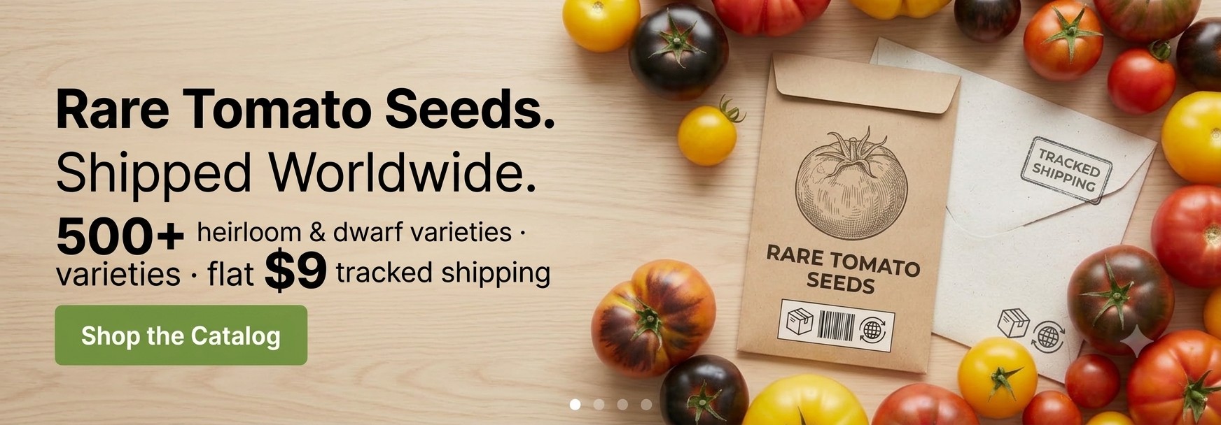 Rare tomato seeds shipped worldwide